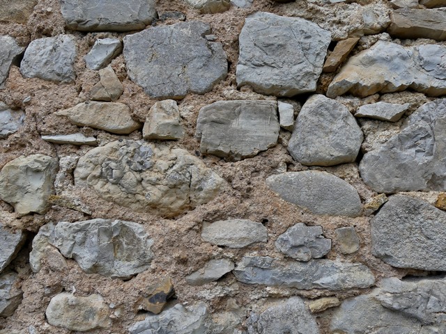 Elévation est, détail de la maçonnerie.