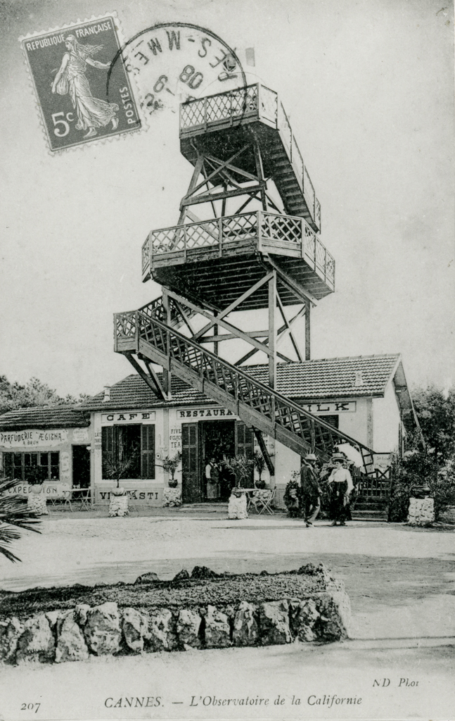 tour d'observation dite observatoire de la Californie ou de Super-Cannes