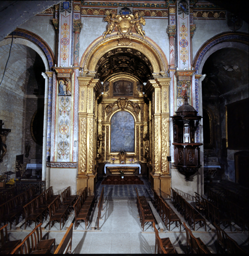 Troisième chapelle latérale nord (chapelle du Saint-Sacrement) : vue d'ensemble
