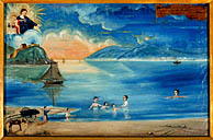 tableau, ex-voto : Bain de mer