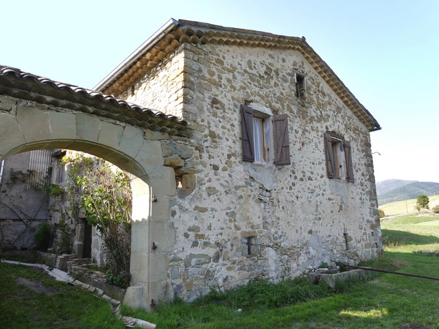 Bâtiment du logis. Pignon est.