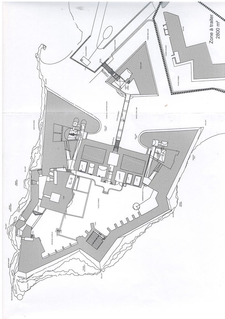 [Plan du fort de Bouc au niveau du Rez-de-Chaussée], 1999.