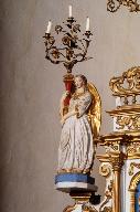 statues (2) (statuettes) : anges porte-flambeau