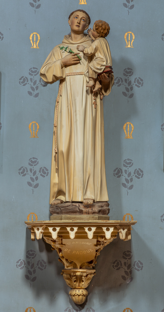statue et console de statue : saint Antoine et l'Enfant