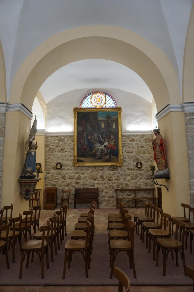 Vue intérieure de la deuxième chapelle latérale nord.