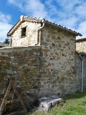 Bâtiment du pigeonnier. Vue d'ensemble prise du sud-est.