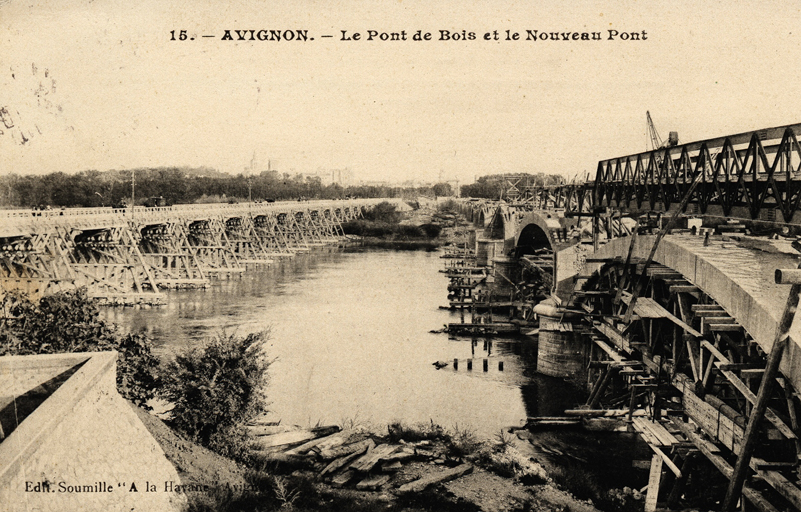 pont en pierre sur le bras de Villeneuve dit Nouveau Pont