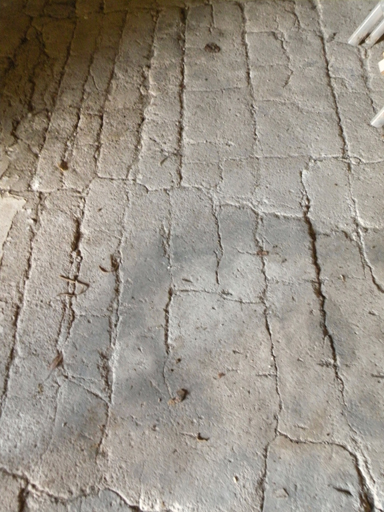 Ferme du Clot des Blancs. Fenil, sol : chape de mortier sur plancher.