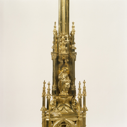 4 chandeliers d'autel de style néo-gothique