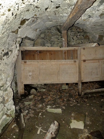 Bâtiment principal. Etage de soubassement, atelier. Vue de volume prise du sud.