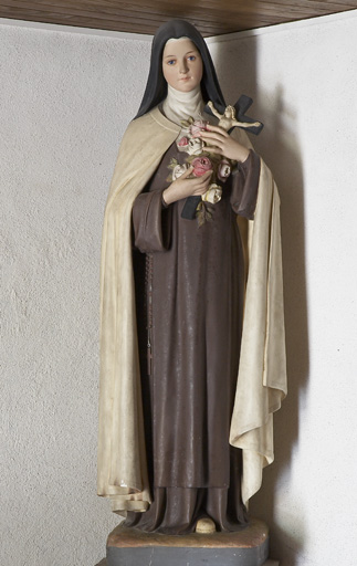 statue (petite nature) : Sainte Thérèse de l'Enfant Jésus