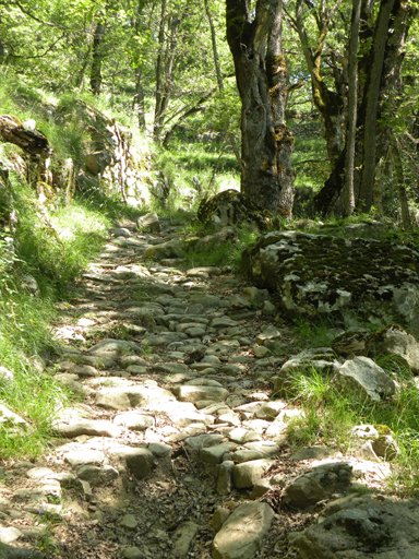 Chemin de Chabrières à Argenton. Quartier du Villard, à proximité de l'oratoire Saint-Louis.