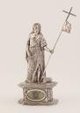 statue-reliquaire de saint Jean Baptiste (figurine, socle-reliquaire)