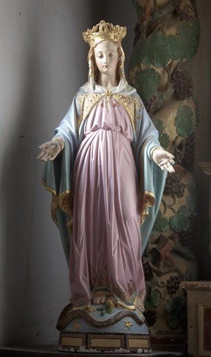 statue (petite nature) : Vierge dite de l'Immaculée Conception