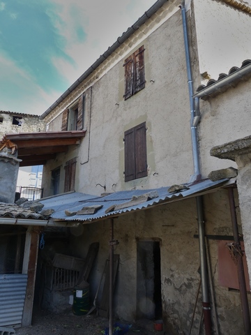 Bâtiment du logis. Elévation ouest.