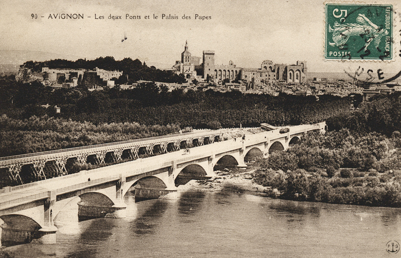 pont en pierre sur le bras de Villeneuve dit Nouveau Pont