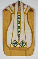 Chasuble, étole, voile de calice, bourse de corporal (ornement blanc n°3)