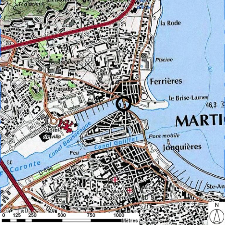 pont routier (ouest) dit pont de Baussengue ou de Ferrières, dit aussi pont bleu