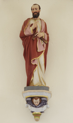 Console et statue (petite nature) : saint Thomas