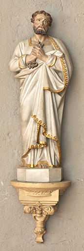 Statue (petite nature) : saint Pierre