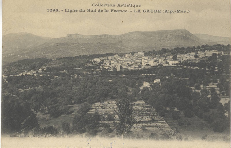 Collection Artistique / 1296. – Ligne du sud de la France. – LA GAUDE (Alp. Mar.) 