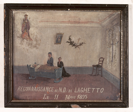 ex-voto, tableau : Demande de guérison d'un enfant Rosseti