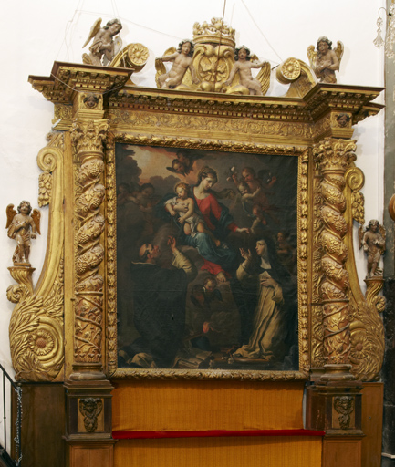 Retable architecturé de la Donation du Rosaire