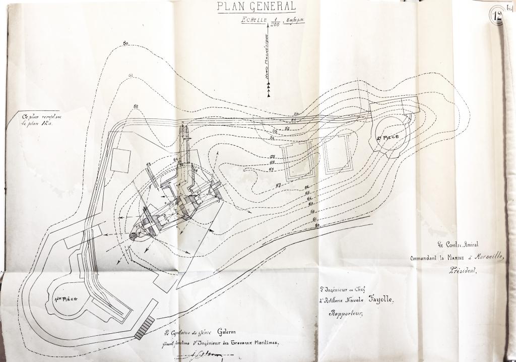 [Plan du secteur ouest du projet du fort Napoléon],1930.
