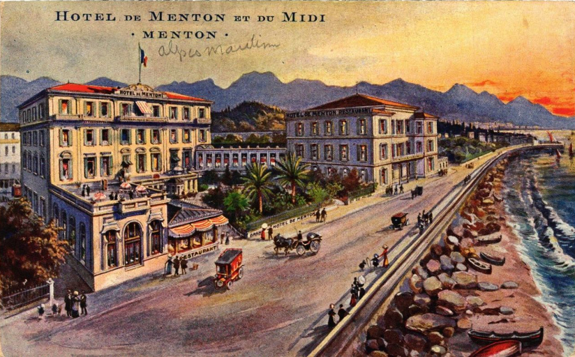 Hôtel de voyageurs dit Grand-Hôtel de Menton, actuellement Le Vendôme