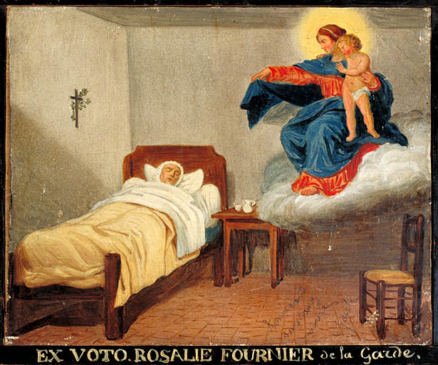 tableau, ex-voto : Demande de guérison de Rosalie Fournier