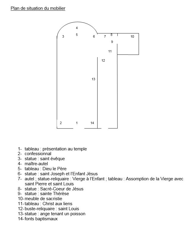 le mobilier de la chapelle Saint-Raphaël