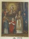 Tableau : Jésus Enfant bénissant saint Prosper, saint Fortunat, saint Innocent et saint Sécure