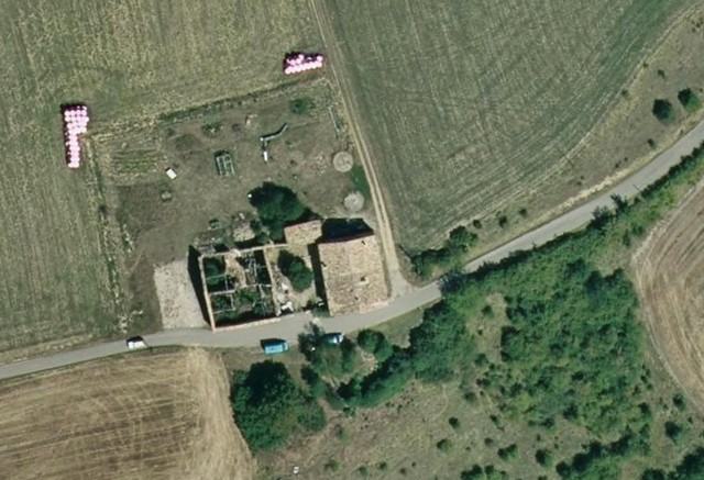Vue aérienne zénithale, en 2018.