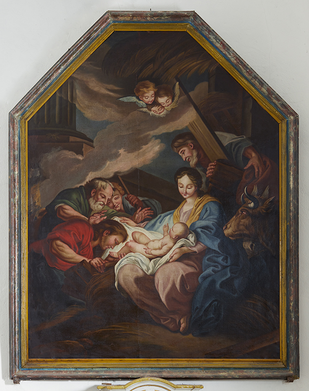 Tableau, cadre : Adoration des Bergers