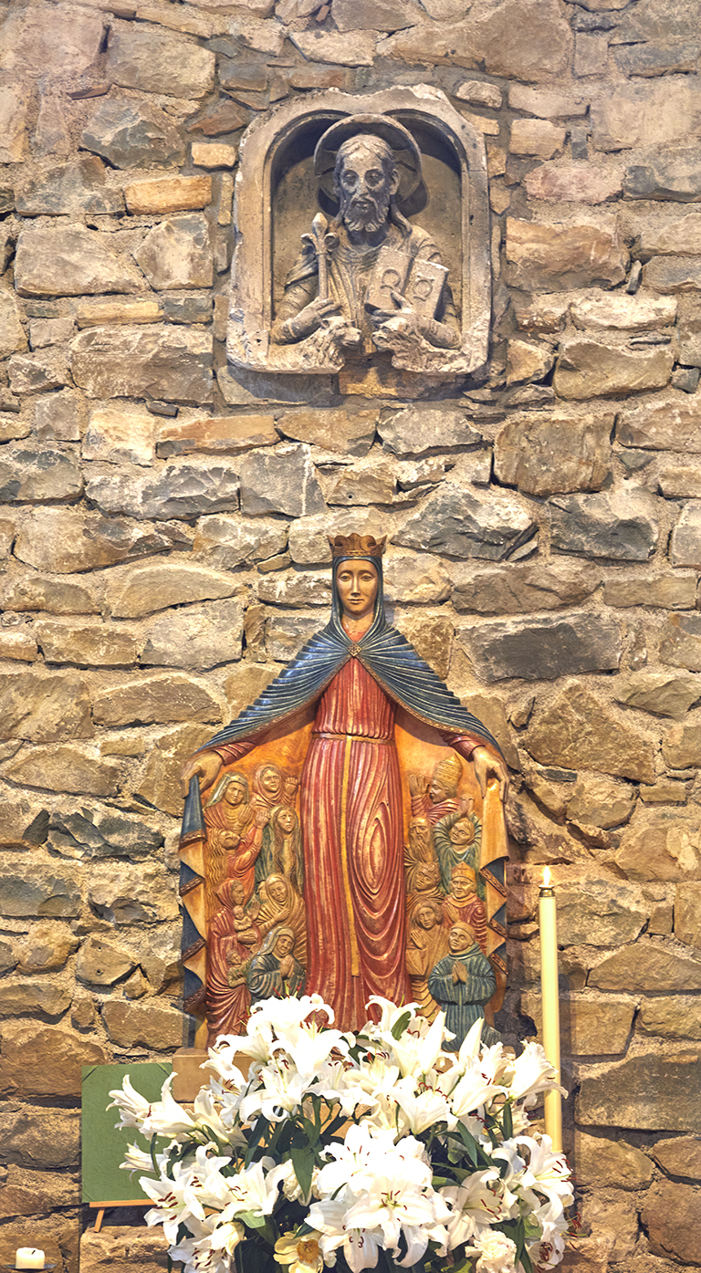 Eglise du monastère Notre-Dame de Miséricorde. Notre-Dame de Miséricorde et Christ (chœur).