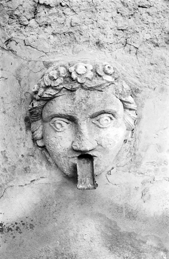 Fontaine. Face antérieure. Mascaron gauche.