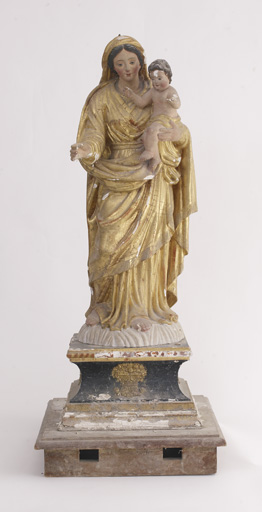 statue de procession (petite nature) : Vierge à l'Enfant