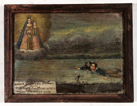 ex-voto, tableau : Enfant sauvé de la noyade, Pietro Gugliemi