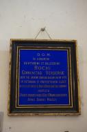 Ex-voto, plaque commémorative