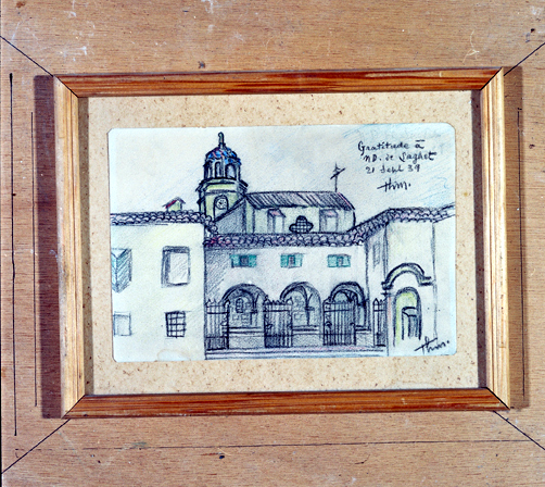 ex-voto, tableau : Sanctuaire de Notre-Dame de Laghet (N° 4)