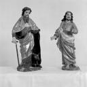 ensemble de 2 statues (statuettes) : Saint Antoine abbé, Saint Joseph
