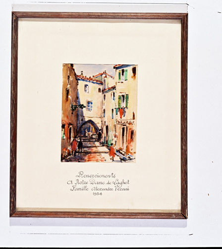 ex-voto, tableau : Ruelle de vieille ville