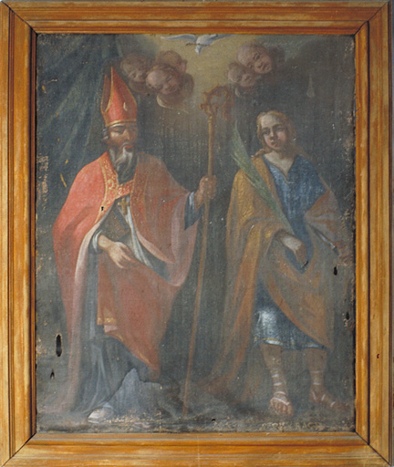 tableau (tableau d'autel) : Saint Grégoire et saint Pancrace