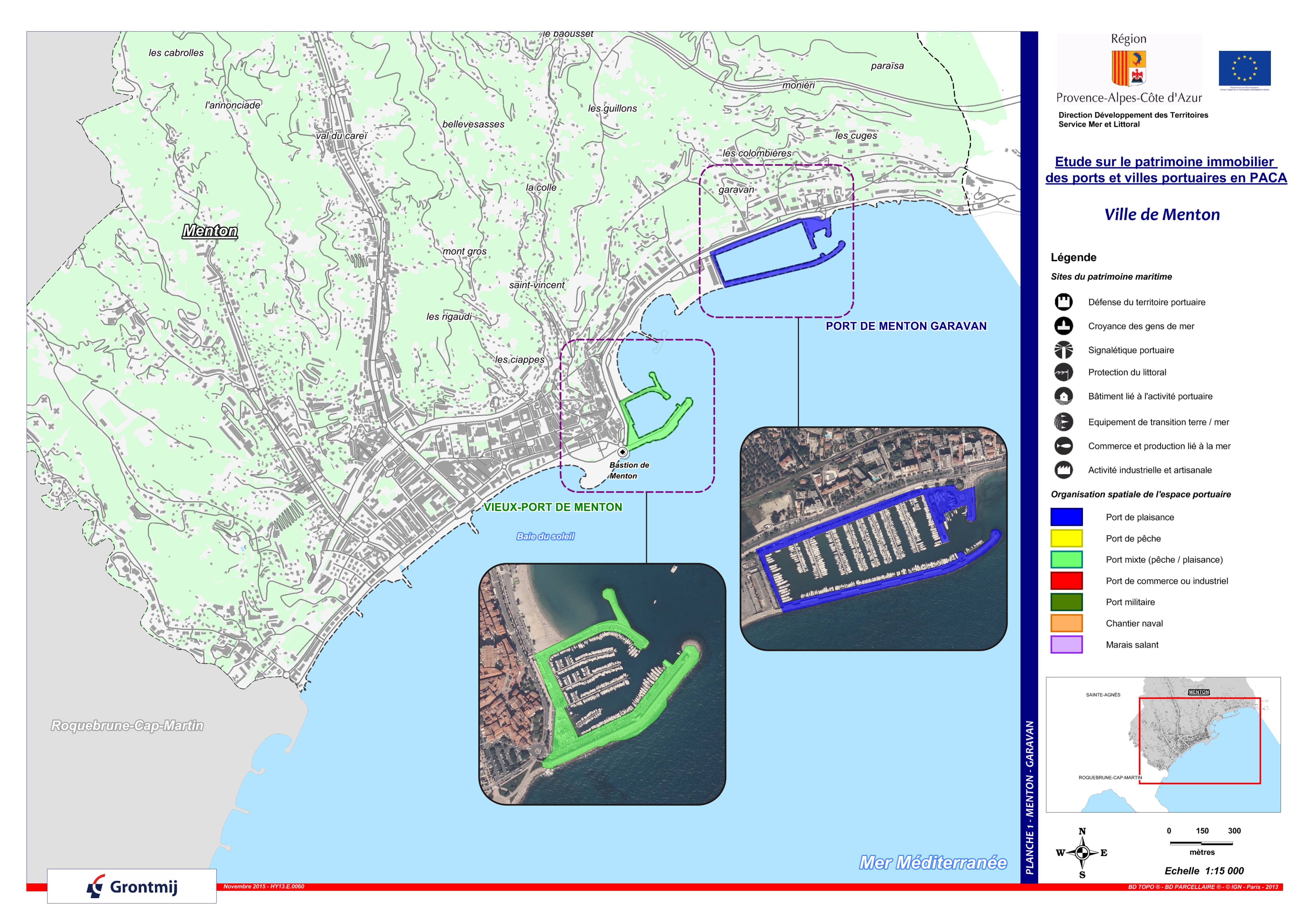 Ports et aménagements portuaires de la commune de Menton