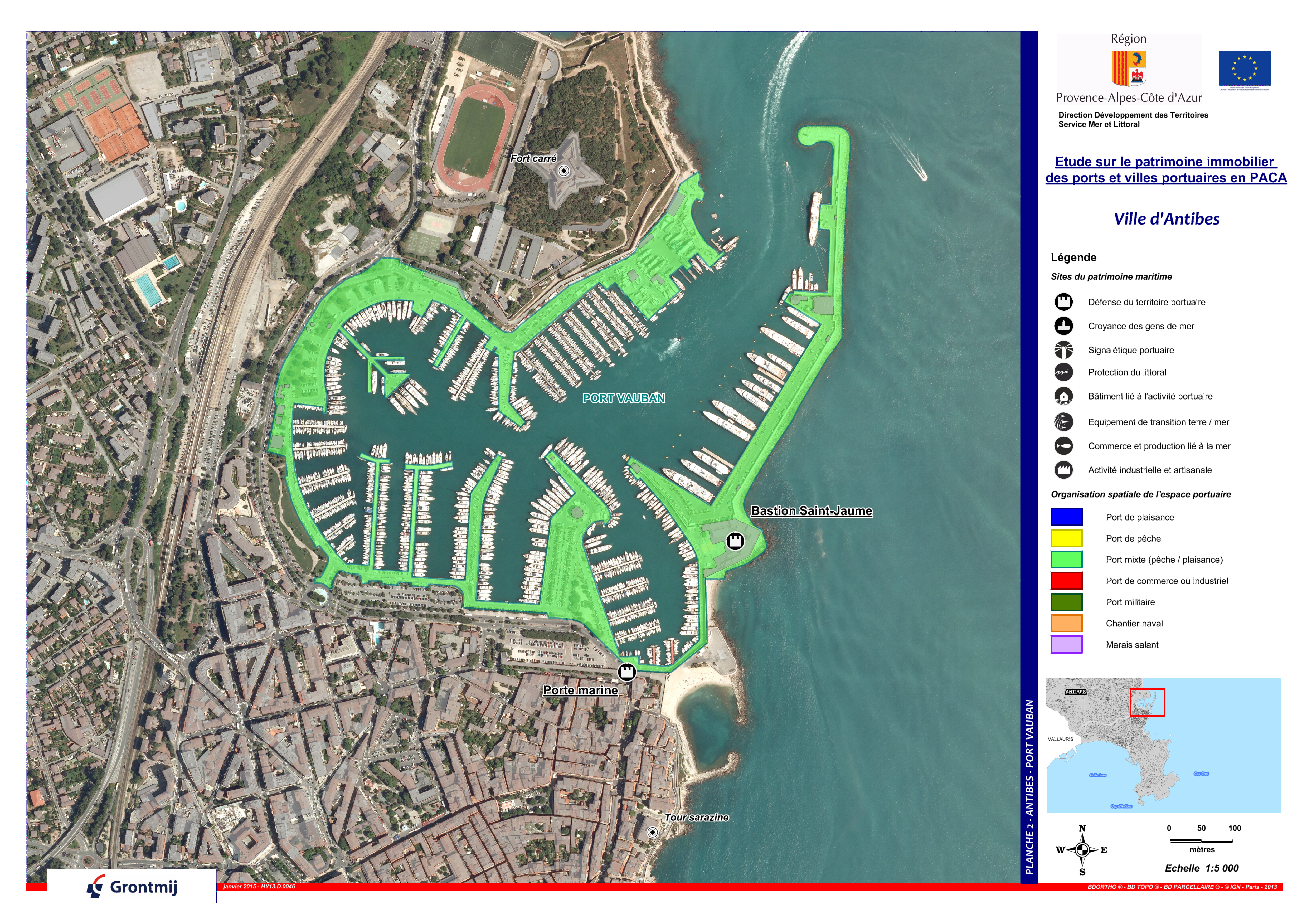 Les aménagements portuaires de la commune d'Antibes