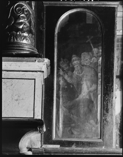 Ensemble de deux tableaux : La mort de saint Alexis et L'apparition de l'Enfant Jésus à saint Antoine de Padoue