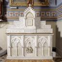 ensemble de l'autel de saint Joseph (autel, 2 gradins d'autel, tabernacle)