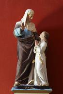 Groupe sculpté (petite nature) : la Vierge et sainte Anne