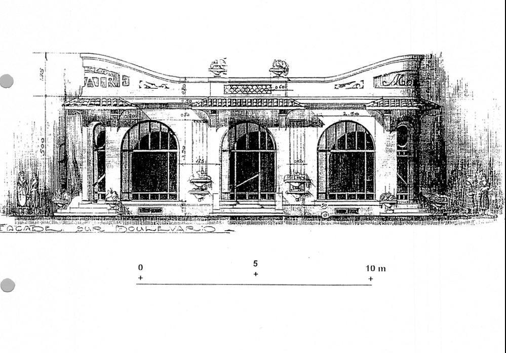 édifice commercial (pavillon de trois boutiques)