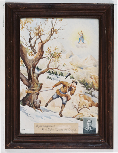 ex-voto, tableau : Accident de chasse